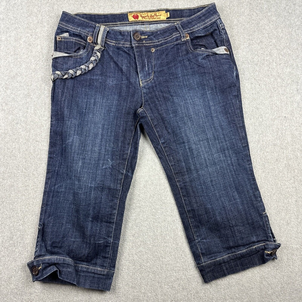 Vintage Apple Bottoms Capri Jeans Womens 9/10 Denim Streetwear Urban 90s Y2K